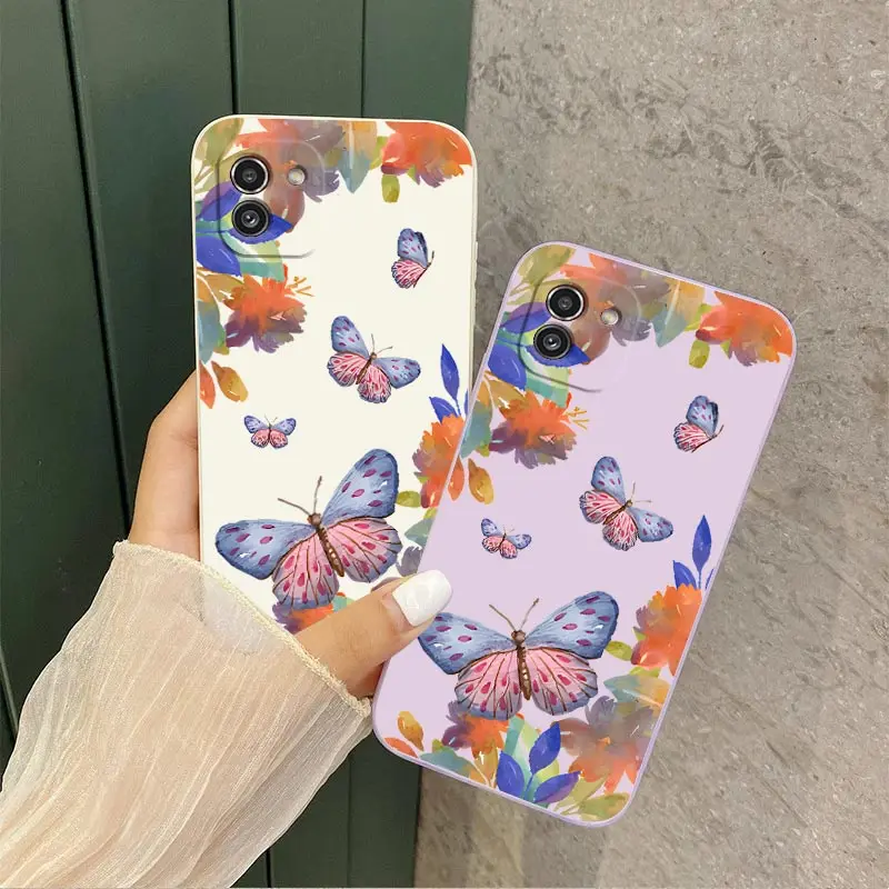 Silikonowe etui na telefon Strange Butterfly do Samsung Galaxy A03 A04S A03S A04 A04E A33 A51 A31 A22 A14 A13 A24 A34 A21 A32 Cover