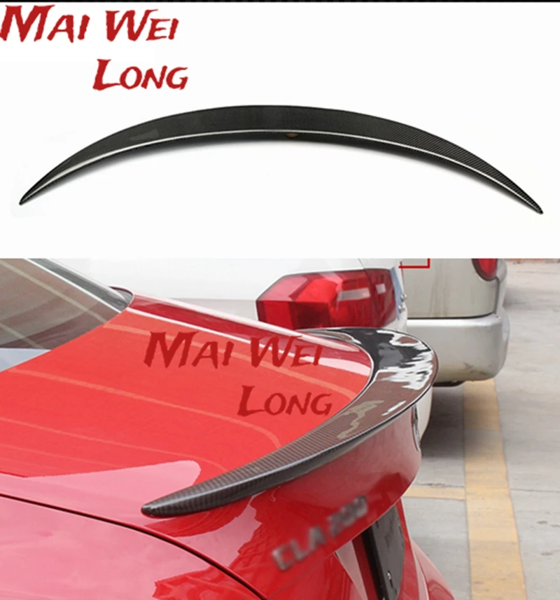 For Mercedes Cla Spoiler Cla45 W117 C117 Carbon Fiber Rear Trunk Wings Spoiler Cla 200 250 260 2013 2014 2015 2016 - Up