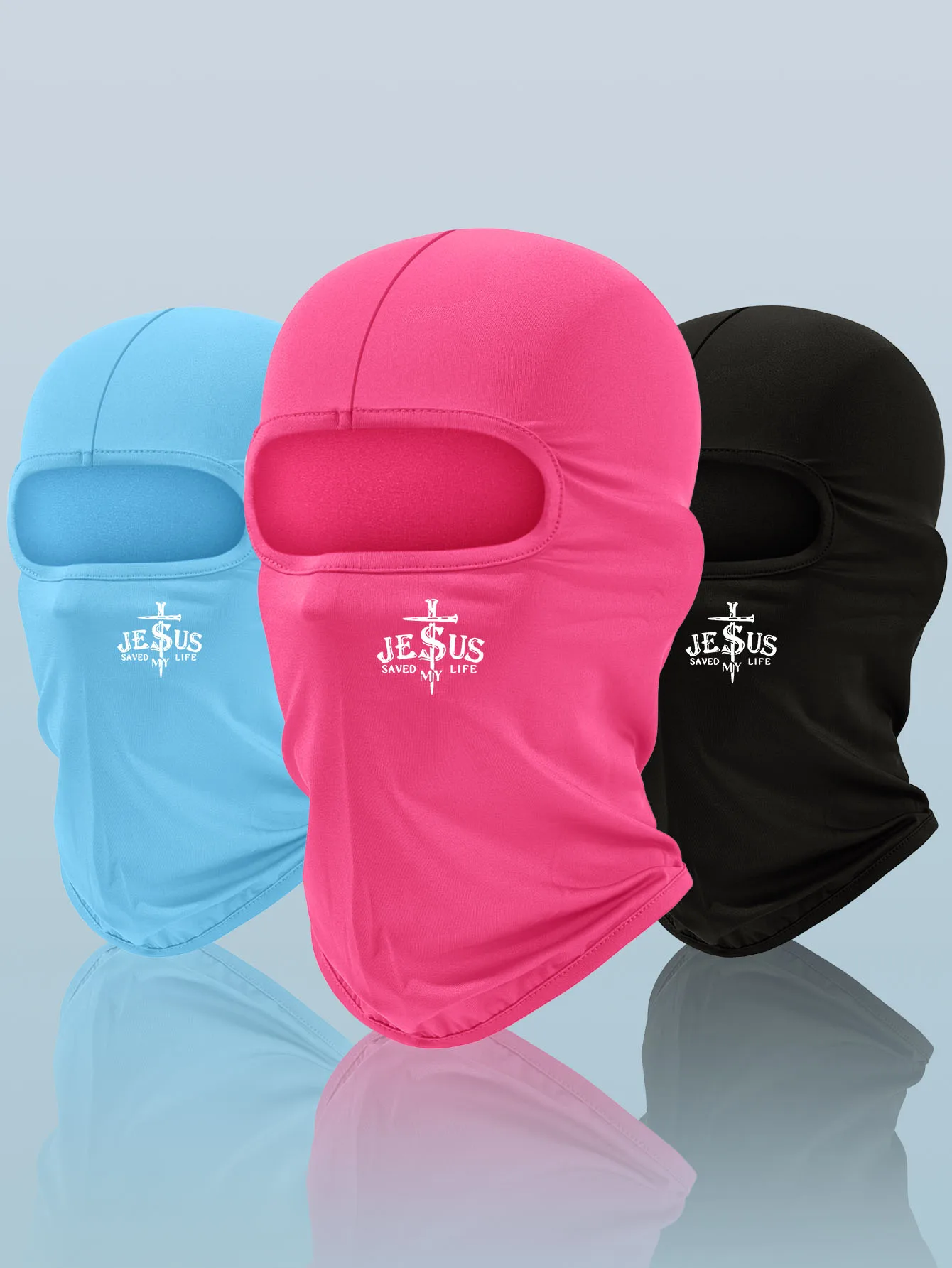 1/4PC full head and neck mask | Breathable mesh fabric, inspired by faith street style, suitable for cycling, hiking, commuting