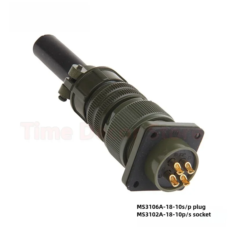 MS5015 MS3106A-18-10P 4 Core US Military Standard Aviation Connector MS3102A-18-10S US Aviation Plug