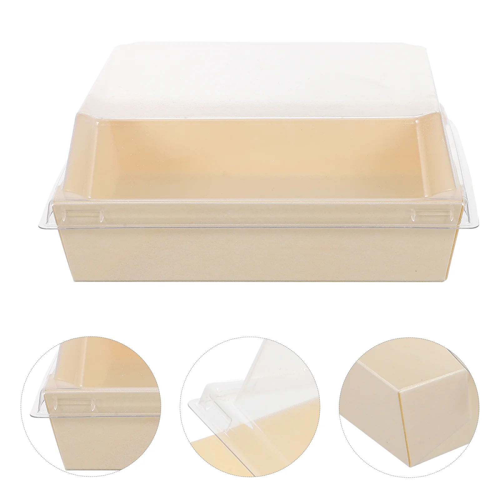 

Packing Box Takeout Trays Containers Cake Transparent Lid Dessert Boxes Sandwiches