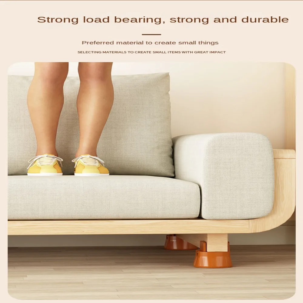 Table Feet  Bed Cushion Chair Risers Feet Leg Lift Furniture Raisers Non-slip Pads For Table Couch Cabinet Washing Machine Sofa