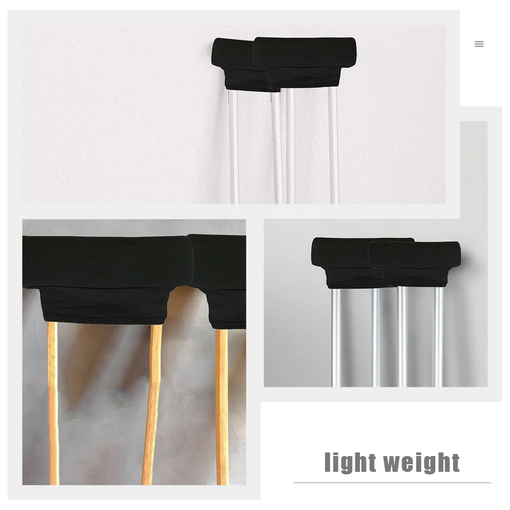 

Crutch Pad Cushion for Walking Stick Ergonomic H Lightweight Comfortable Pads Underarm Grips Mats Elders Tools
