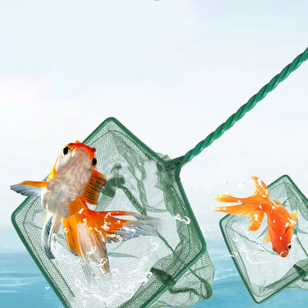 

2Pcs Large Fishing Net Durable Compact NonSlip Suitable Fish Tank Aquarium Portable Mesh MultiPurpose Home Decor