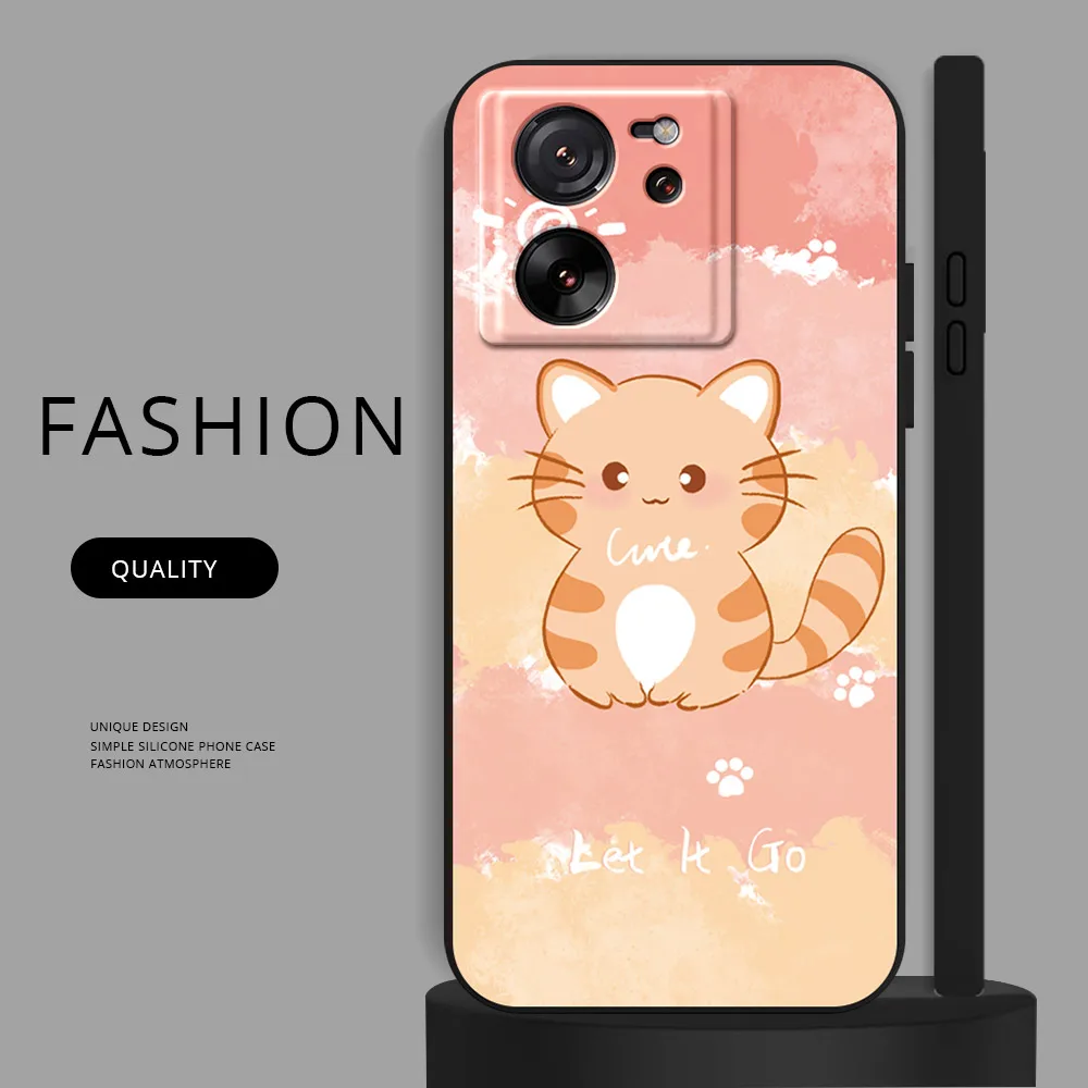 Für xiaomi 13t 11t 12t 9t 14 pro 12 13 10 lite 12x mi 10t 11 lite 5g ne Telefon hülle Rückseite stoß fester weicher Silikon-Cartoon