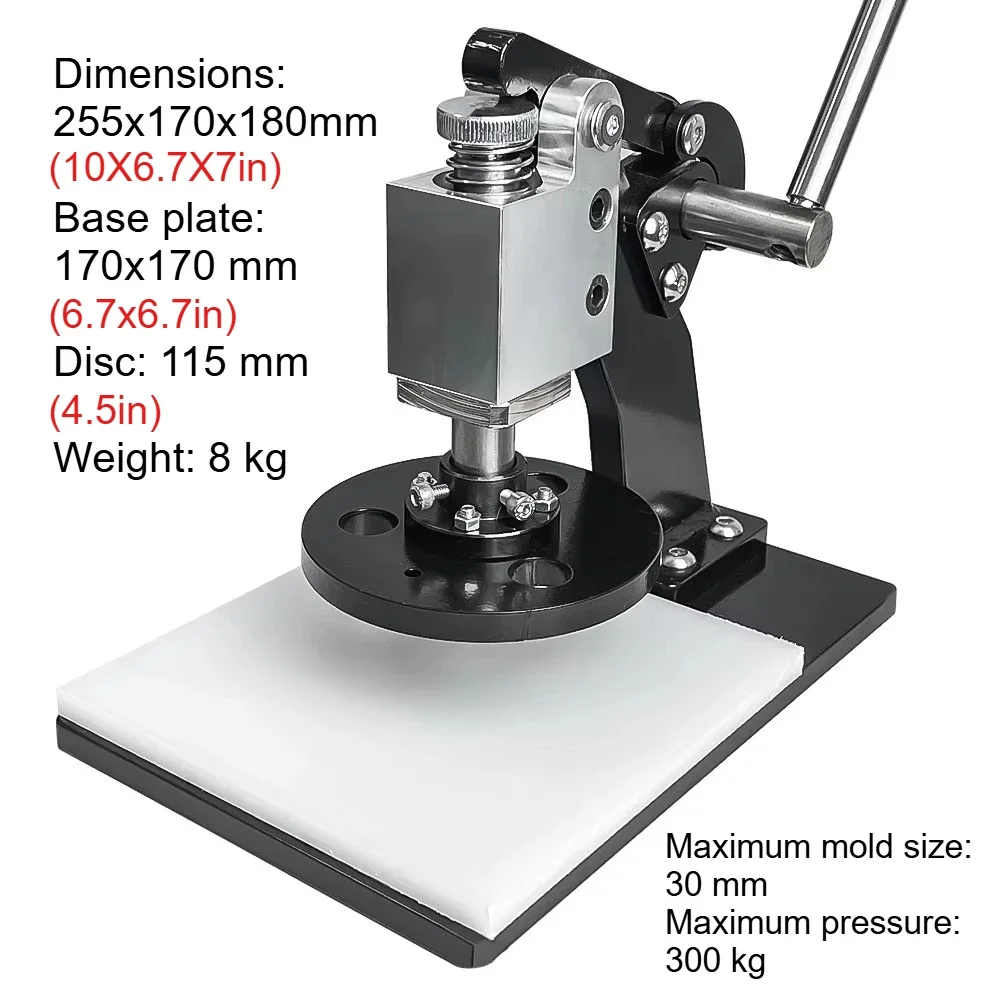 Manual Die Cutting Machine Leather Cutting Small Die-cutting Embosser Hand Press Mold Tool - DIY Faux Leathercraft Paper Fabric
