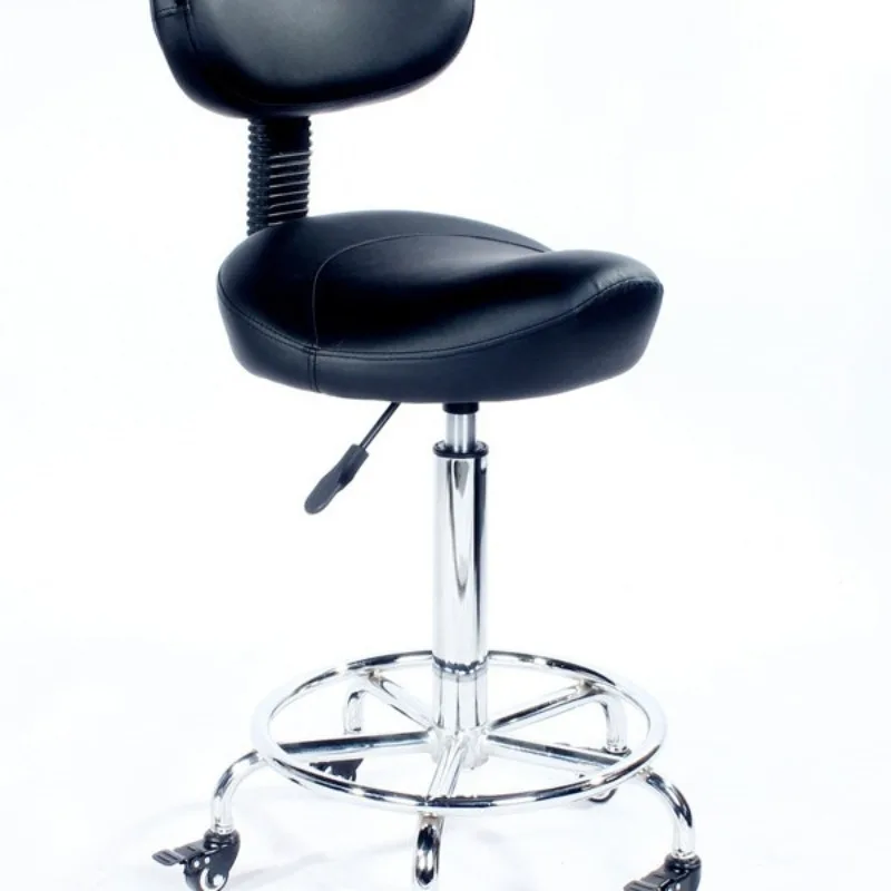 Upgraded kitchen saddle chair backrest lift swivel chair pulley cooking chair barber stool for cooking cash register