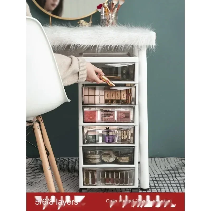 Removable earring makeup organizer beautiful practical floor-mounted drawer-type storage box plastic