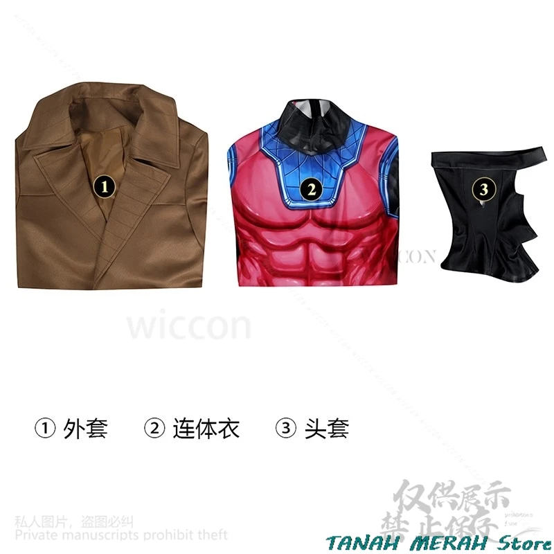 Gambit cosplay traje anime x dizfraz 97 macacão longo blusão casaco chapéu conjuntos completos halloween carnaval roupas personalizadas