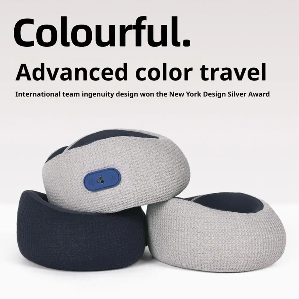 

Portable U Shaped Neck Pillow Memory 360 ErgonomicFoam Snail Design Soft Support Noon Break Sleep Travel Essential Car Home Use