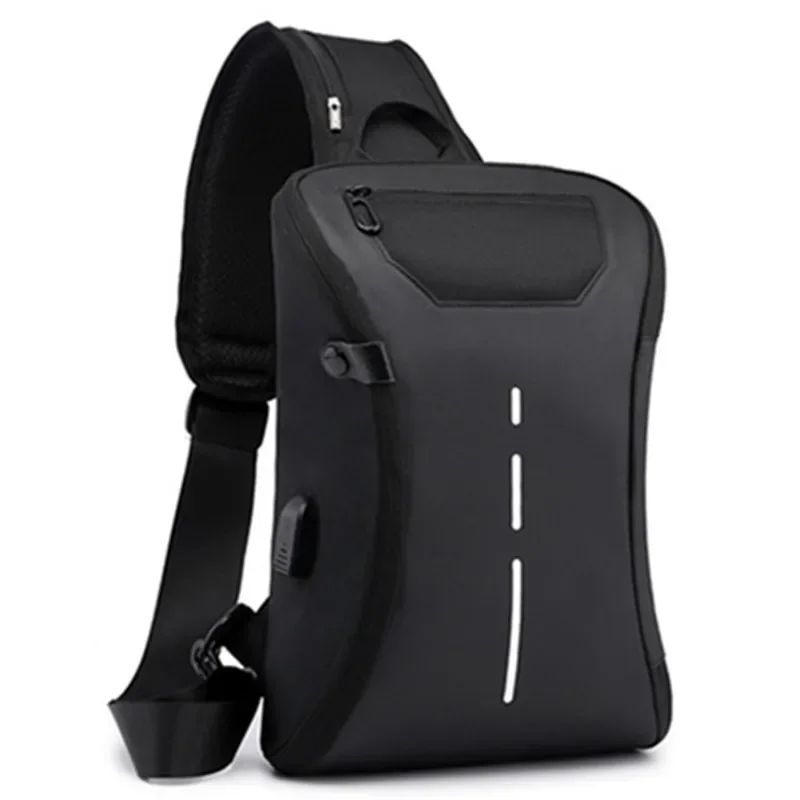 Öffnung schließen business brust tasche schulter messenger handtasche tablet computer handy USB lade packback taschen