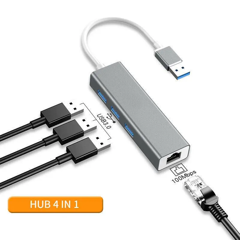 2.5G Network Card USB3.0 External Ethernet Adapter 2500M High-speed Type-C Gigabit Driver Free RJ45 Wired Ethernet Converter