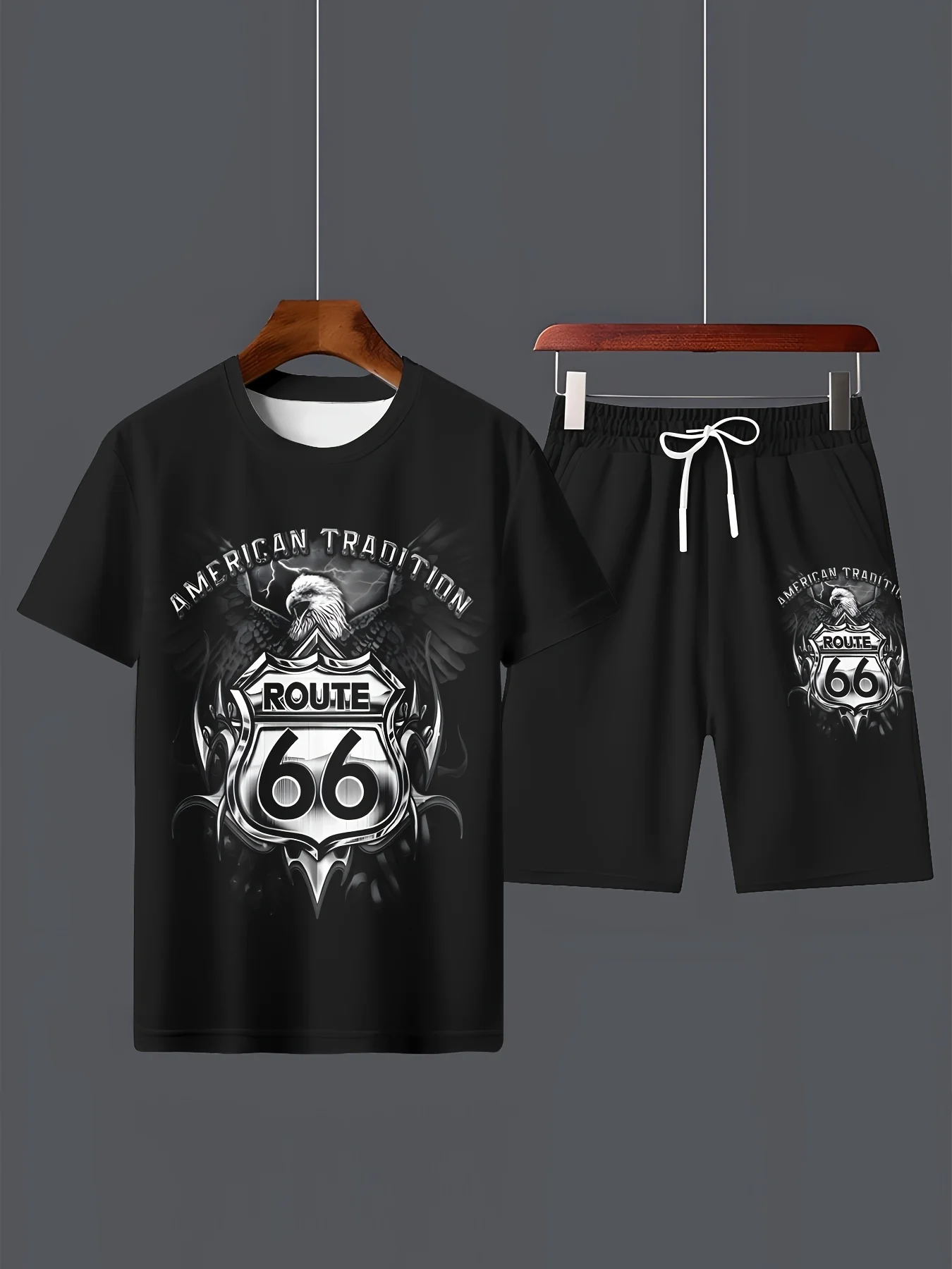 

2025 Latest Hot T-shirt Set 3D Vacation Style Trendy Various Elements Fashionable Street Men's Set Summer Top Shorts Breathable