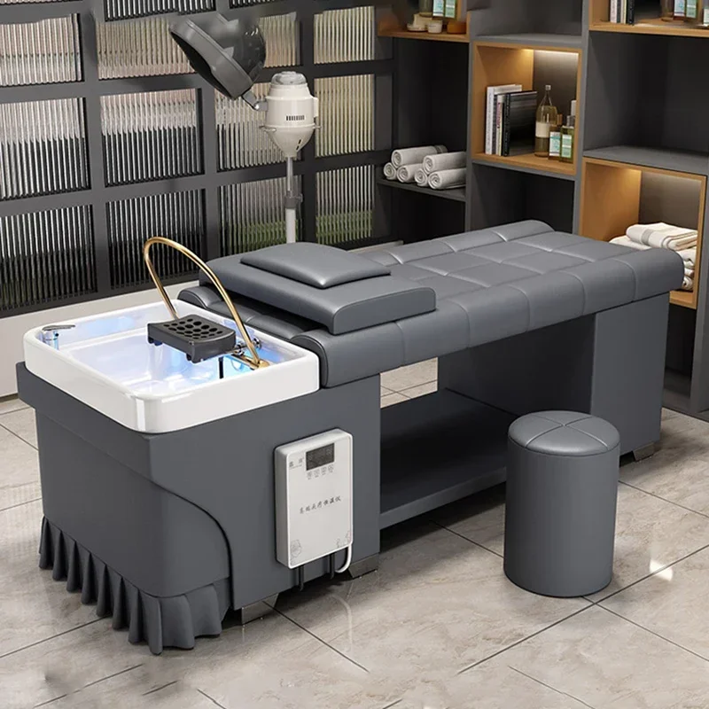 

Professional Salon Makeup Headspa Bed Hair Spa Equipment Washing Japanese Water Jet Chairs Cama Abatible Stylist Aesthetics