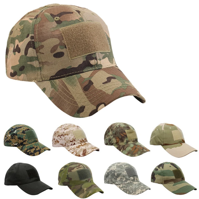 

Military Baseball Caps Tactical Army Camouflage Soldier Combat Paintball Adjustable Summer Snapback Sun Hats Men Women