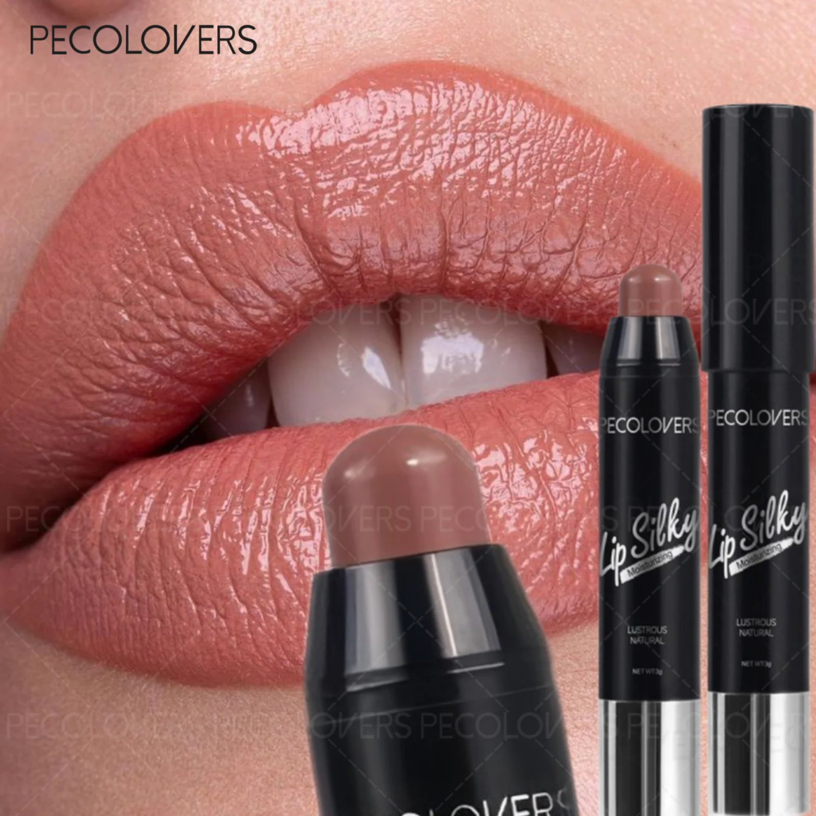 Lápiz Labial Mate Natural, Lápices Labiales Súper Suaves, Bálsamo Labial Impermeable, Cosméticos de Alta Pigmentación, Maquillaje