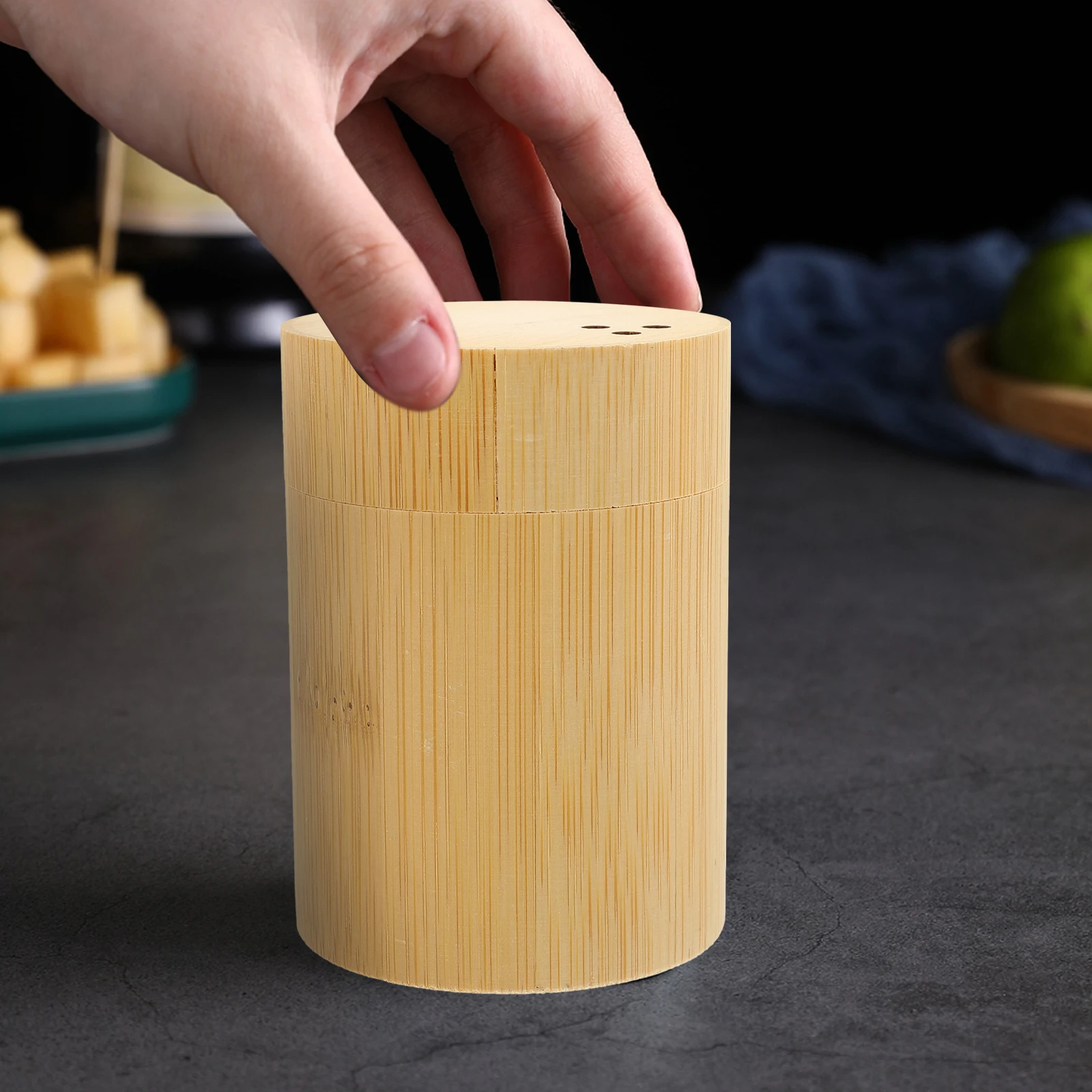

Bamboo Toothpick Holder for Home Kitchen Cafe Restaurant Delicate Dispenser Reusable Container Desktop Accessory Travel