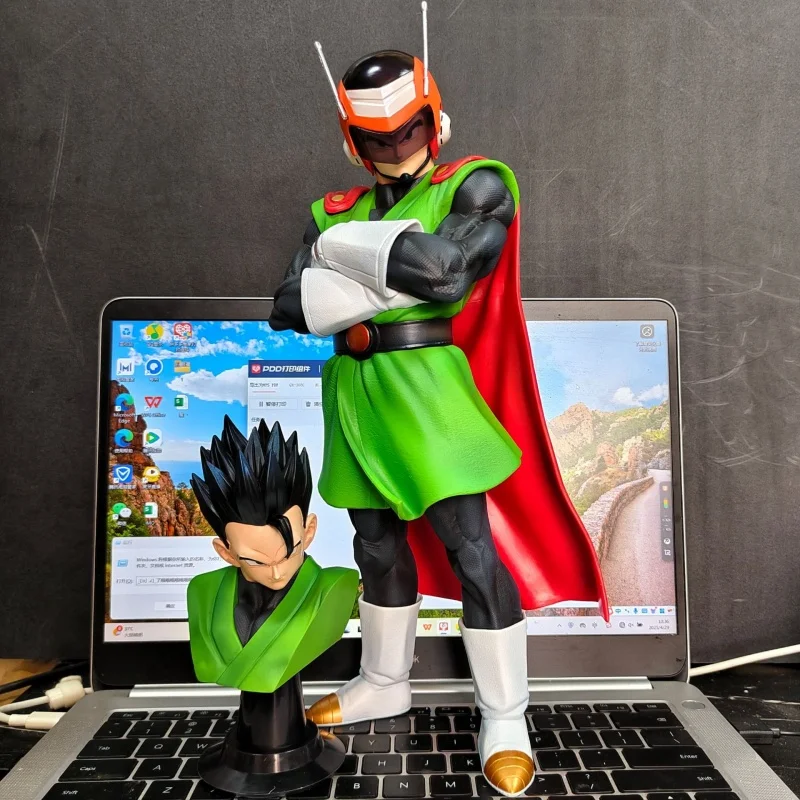 

29cm Gohan & Videl Great Saiyaman Standing Position Pvc Anime Figure Model Statue Collection Desktop Decoration Ornament Toys