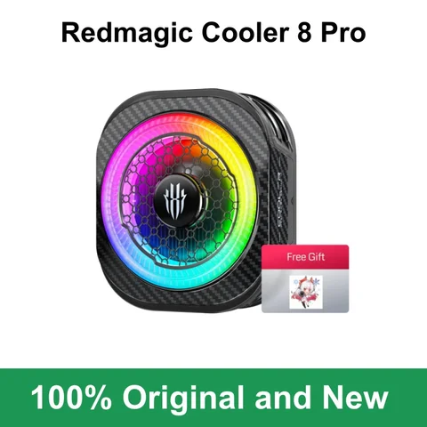 Новый магнитный кулер RedMagic Cryo Cooler 8 Pro для игровых телефонов, мощное рассеивание тепла 36 Вт, низкий уровень шума 36 дБ, для прямых трансляций