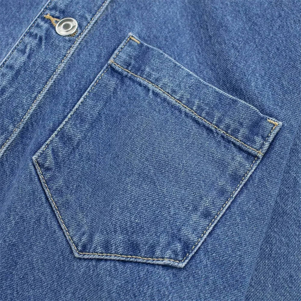 فستان قميص جينز برباط للنساء ، تنورة قصيرة ، فضفاضة ، غير رسمية ، طراز الشارع ، جديد ، الربيع والصيف ، #5