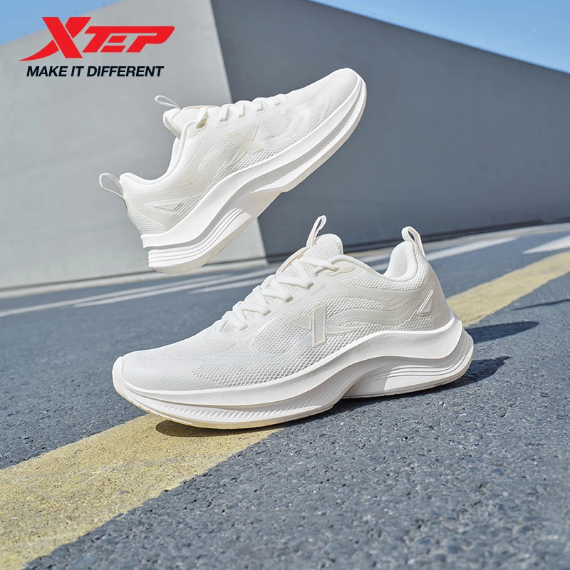Xtep Running Shoes For Women Summer New Breathable Mesh Running Shoes Outdoor Ultra-Light Shock-Absorbing Shoes 875318110030