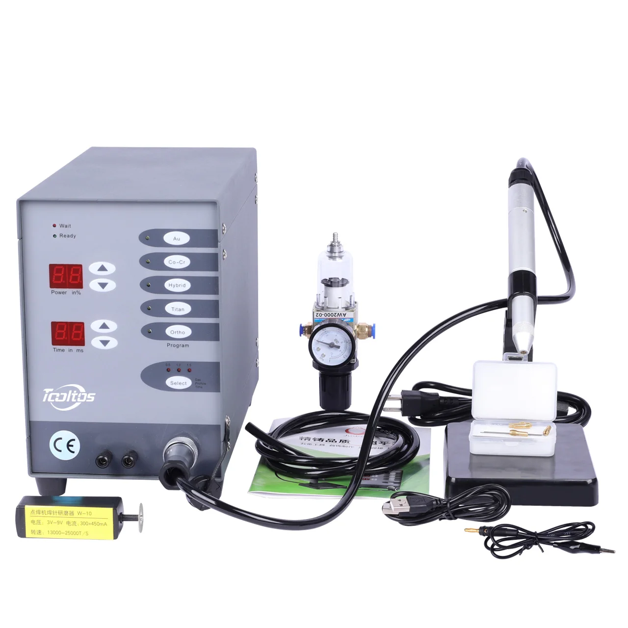220V Puls-Lichtbogen-Schmuckschweißgerät für Zahnmedizin und Kieferorthopädie - Edelstahl Gold Silber Metall Schmuck Automatisches Argon-Lichtbogen-Schmuck-Punktschweißgerät Reparaturwerkzeug-Set -