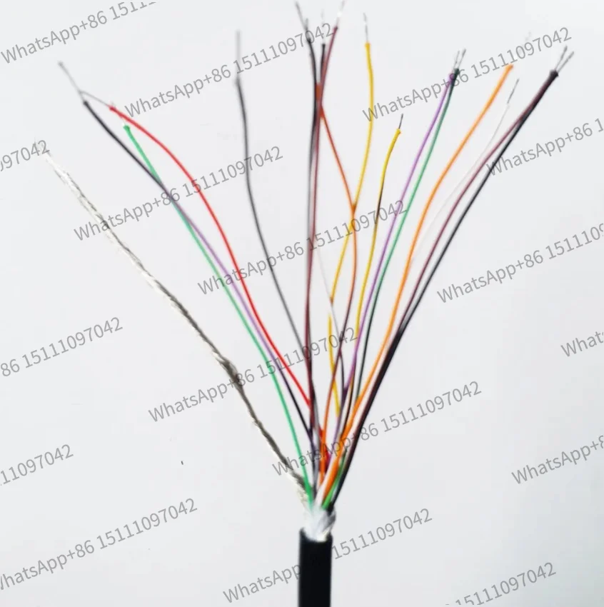 21 cores, electronic handwheel wire, spring, helix wire, signal wire 21 cores (3-4 meters apart)