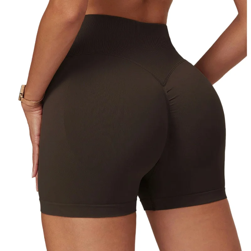 

HBC Gym Shorts Women Fitness Sports Biker Shorts High Waist Workout Scrunch Butt Yoga Seamless Leggings Shorts