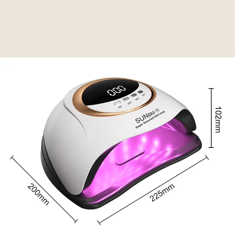 Secador de uñas potente, lámpara UV LED para curar esmalte de uñas de Gel con detección de movimiento, herramienta de salón de manicura y pedicura, 66LED