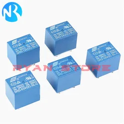 5PCS 100% New Power Relay SRD-03V 05V 06 09V 12V 18V 24V 48VDC-SL-A SL-C 4Pin / 5Pin SRD-05VDC-SL-A C SRD-12VDC-SL-C A 10A 25VDC