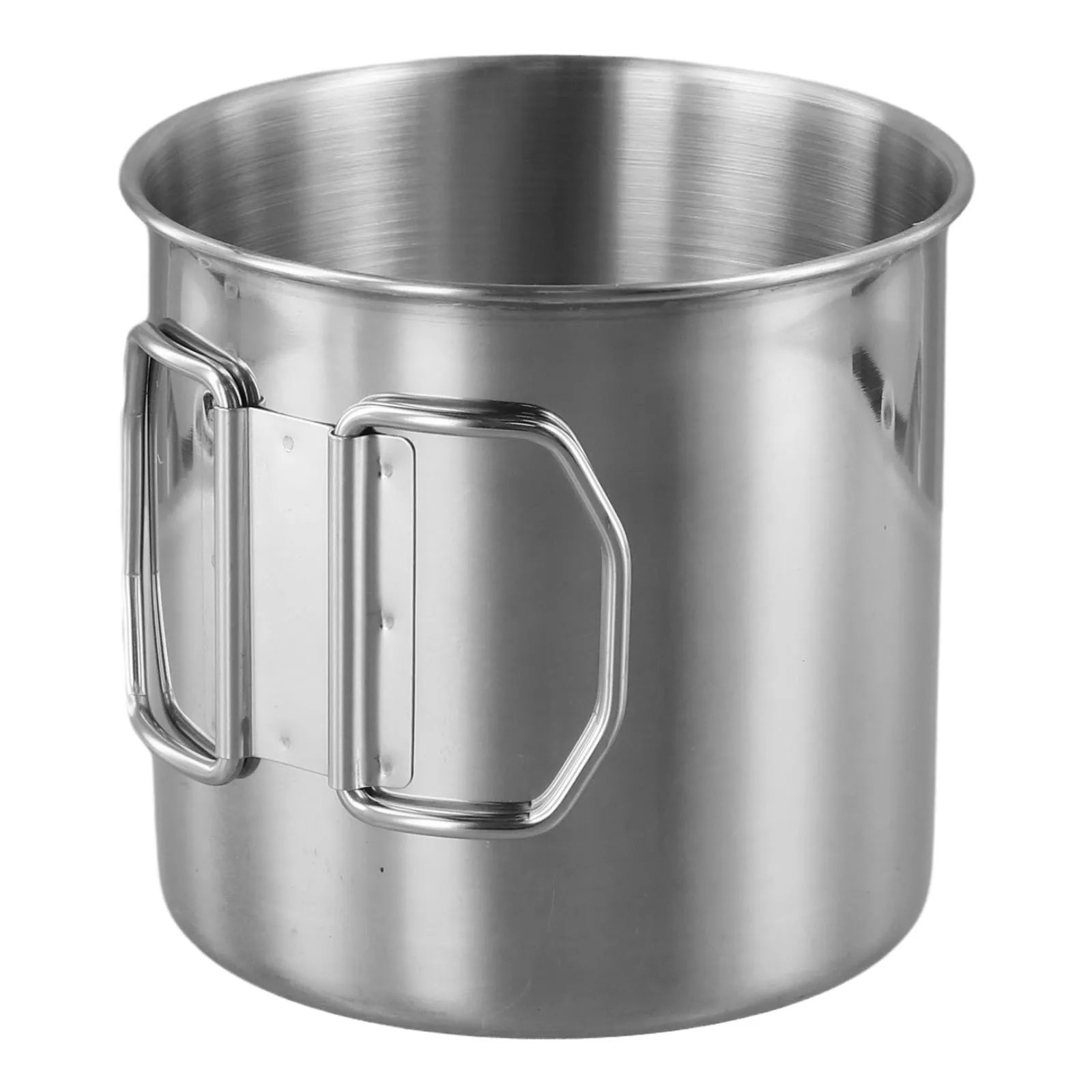 في الهواء الطلق السفر مقبض كوب ماء كوب للبيرة الفضة خفيفة الوزن نزهة القدح 260/350/600/660 مللي للطي مقبض الساخن Brandnew