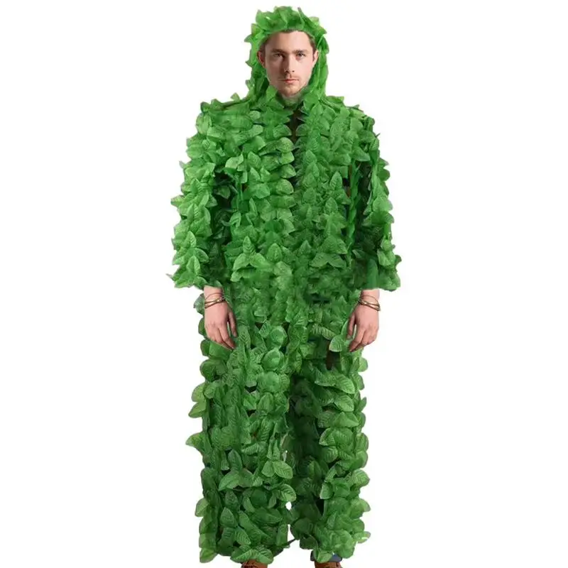 

3d Leafy Camo Gillie Suit For Men Women Gilly Suit For Wildlife Photography Bird Watching Halloween Children's Secret Room Tree