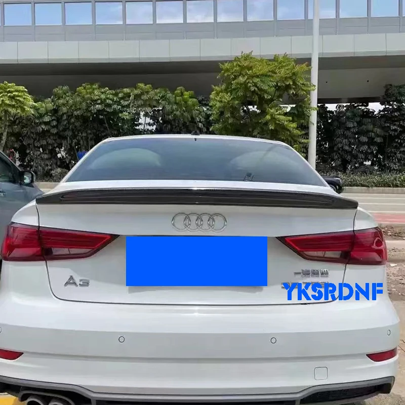 For AUDI A3 S3 RS3 Limousine 8V Sedan Carbon Fiber Rear Spoiler Trunk Wing 2013-2020