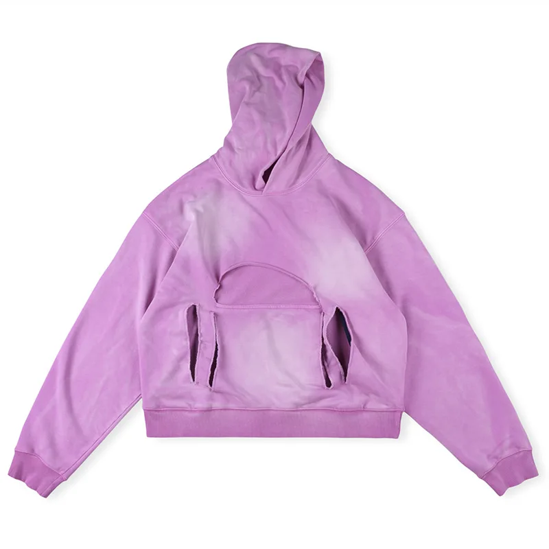 2025 new KAPITAL hoodie broken holes washed do old sweater men and women in Japan fashion tide brand loose