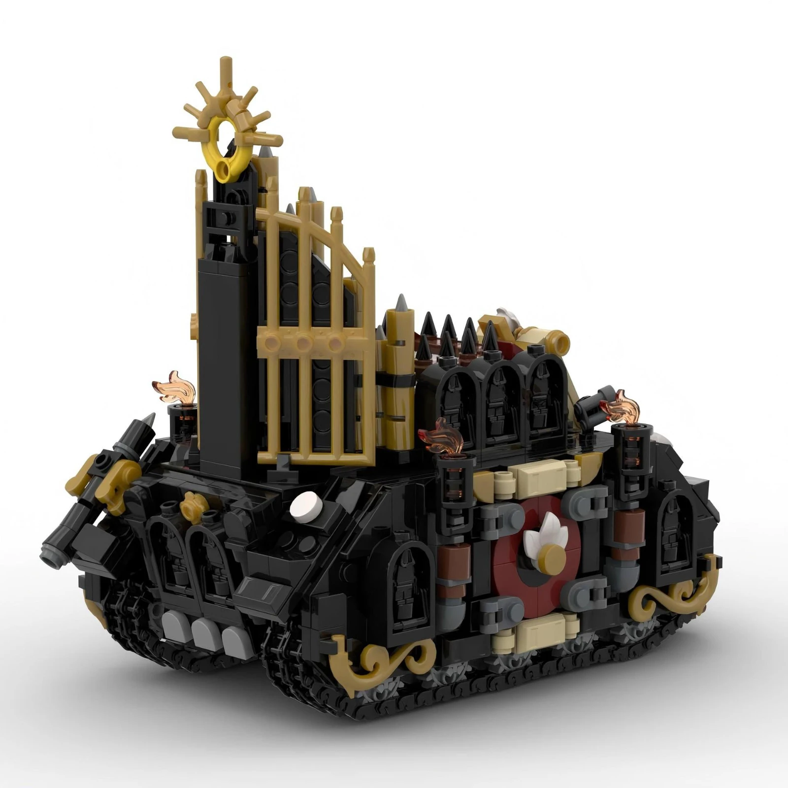 MOC قاذفة صواريخ القرون الوسطى 951 قطعة مجموعة بناء سلسلة عسكرية كتل جسيمات صغيرة نموذج تاريخي لعبة قابلة للجمع #3