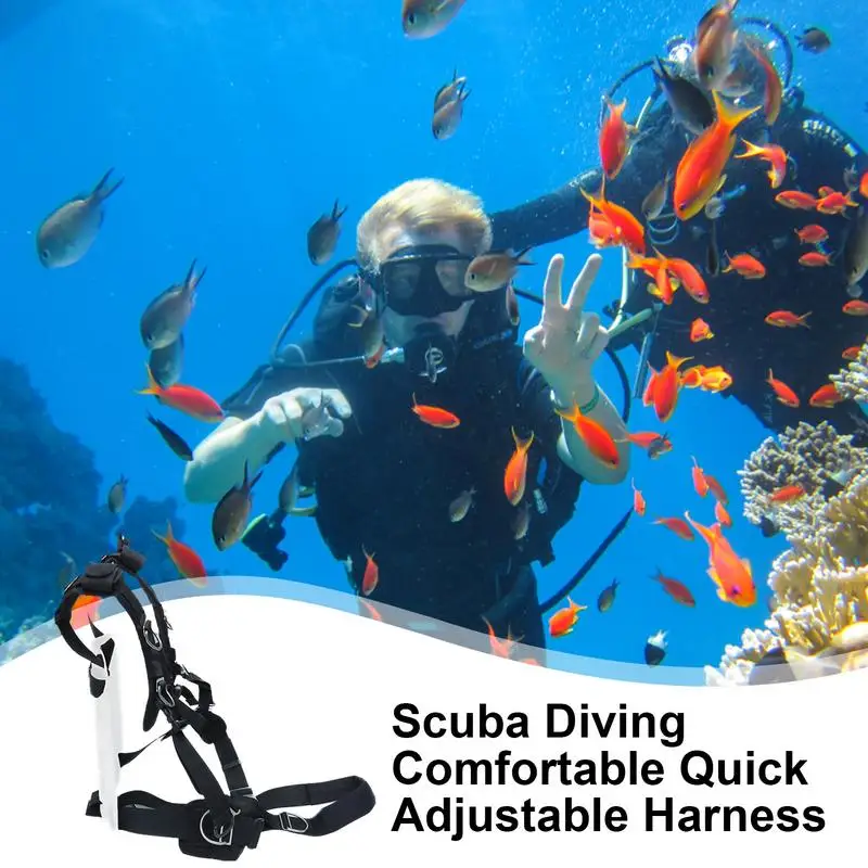 Diving Harness Scuba Diving Quick Release Harness Adjustable Women Men Ensures Underwater Safety Diving Harness For Travel