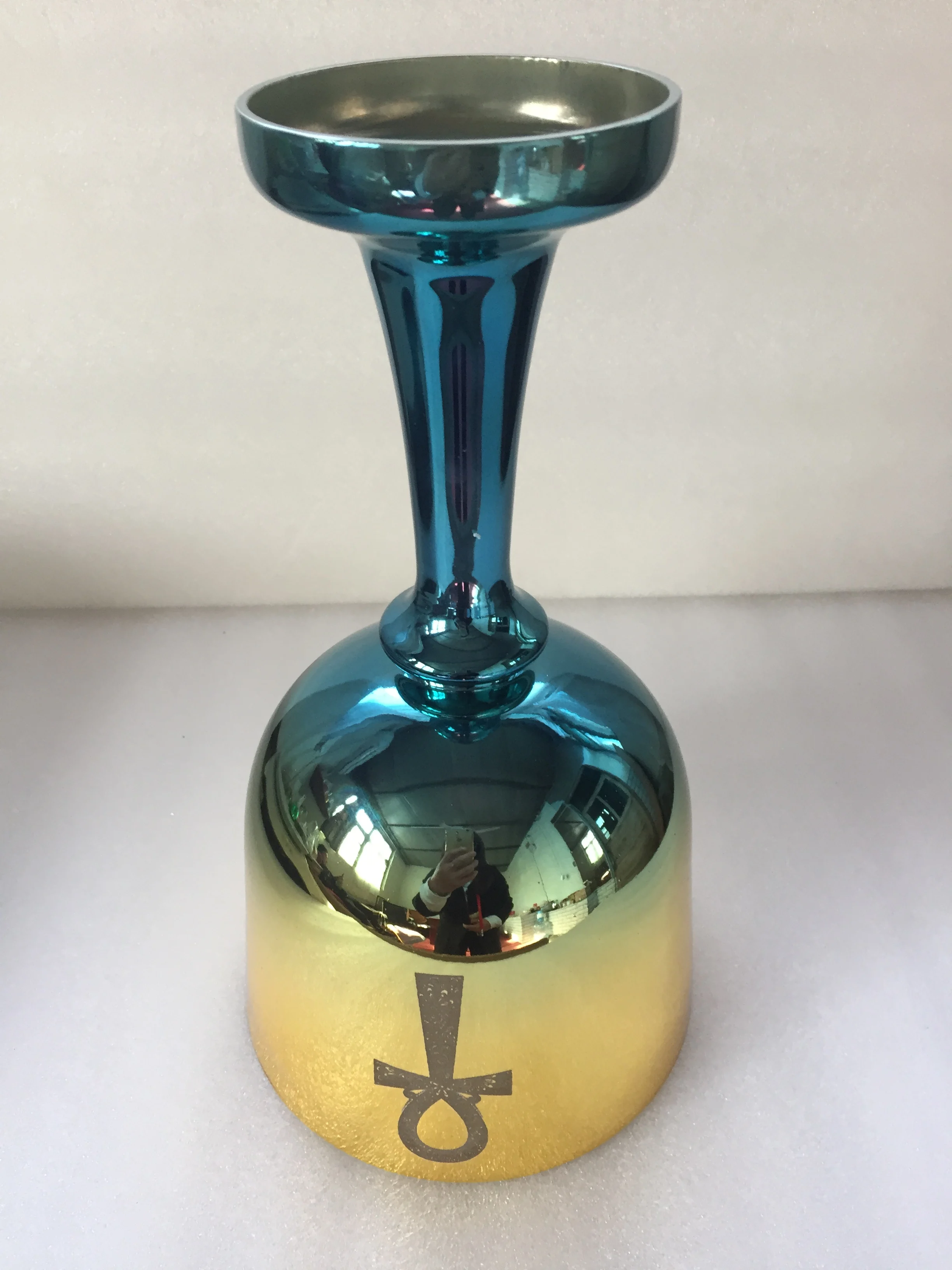 كريستال Singing Grail 432 هرتز درجة مثالية 3rd أوكتاف "A" ملاحظة شقرا العين الثالثة أو "G" ملاحظة الحلق شقرا لشفاء الصوت. #1