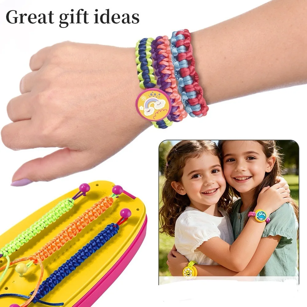 友情ブレスレットジュエリー製作キット、女の子に適しています、アートと手工芸のブレスレット製作ツール、ビーズ製作キット、子供向け