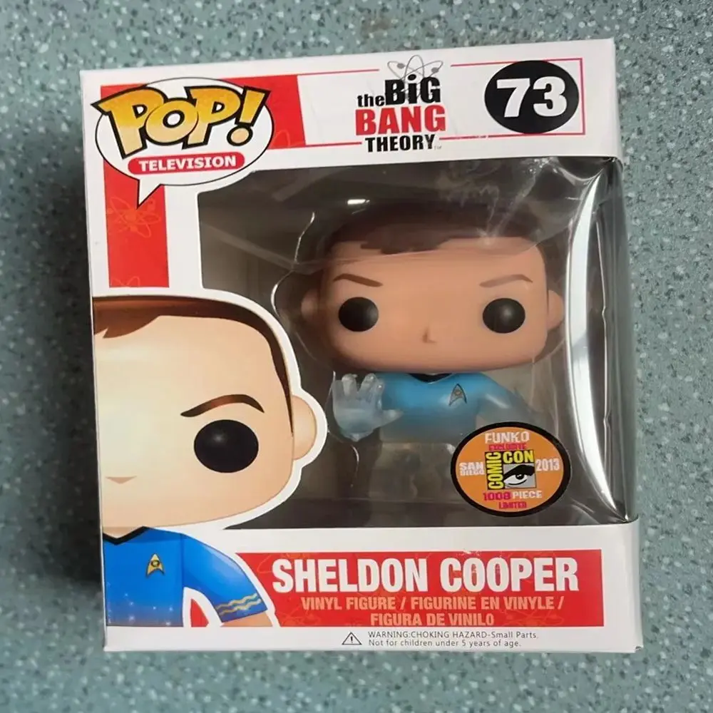 Funko pop The Big Bang Theory SHELDON 73 #   LEONARD 74 #   HOWARD 75 #   RAJ 76 #   Figura de acción coleccionable de anime de 10 cm, modelo de PVC, juguetes