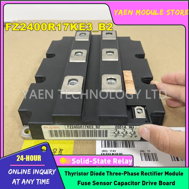 

FZ1600R17KF6-B2 FZ1600R33HE4 FZ2400R17HP4-B2 FZ2400R17KE3 NEW IGBT MODULE IN STOCK