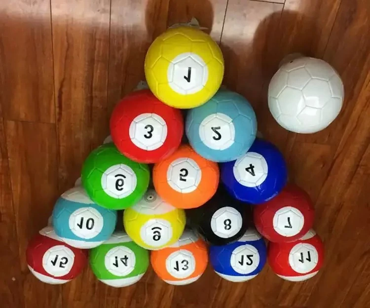 

16-Piece Snookball Game Set - 2#/3#/4#/5# Huge Billiards Pool Football for Street Soccer & Snooker Sport Toy
