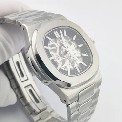 nh70 Watch Green Luminous No logo Watch Sapphire Crystal nh70 Movement Watch Stainless Steel Case Customable logo