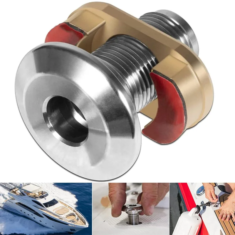 3/8 inch Stainless Steel Quick Release Fender Receiver Boat Marine Lock Kit Quick-Release Boat Fender Receiver Lock