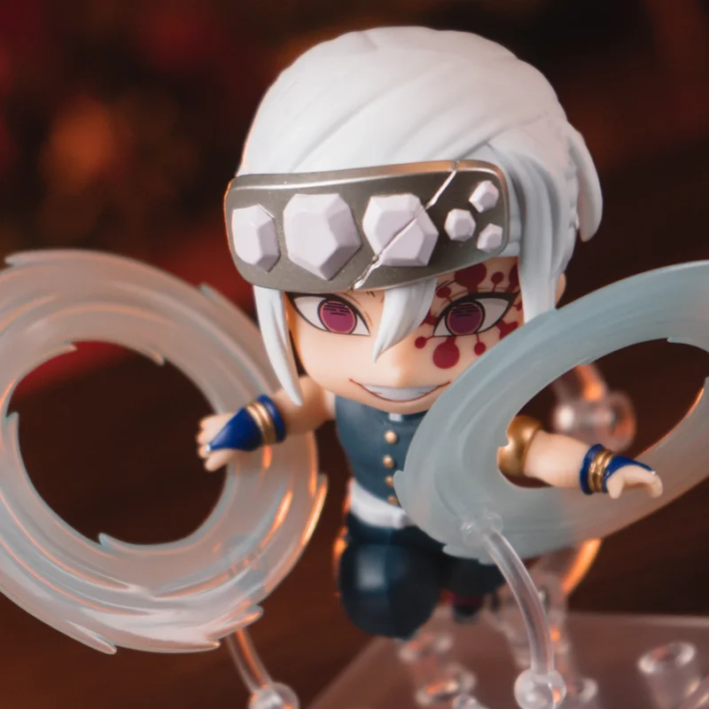 حقيقي ابتسامة جيدة Nendoroid شيطان القاتل Uzui Tengen نموذج أنيمي ألعاب شخصيات الحركة غرفة الاطفال زخرفة فتاة الهدايا جمع