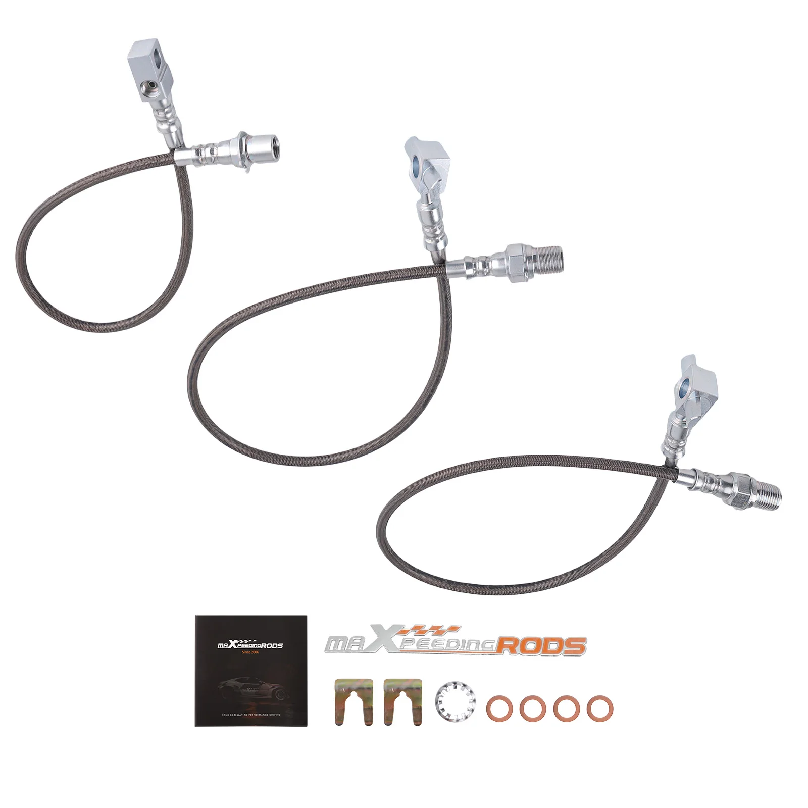 

Stainless Steel Brake Lines for Chevy C20 K20 Pickup Suburban 71-91 4-6" Lift