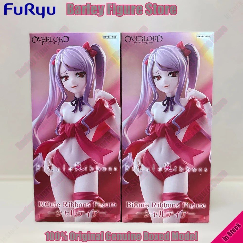 Original FuRyu BiCute Ribbons Shalltear Bloodfallen 22 cm süßes Banddesign OVERLORD Anime Actionfigur Sammlung Modellspielzeug