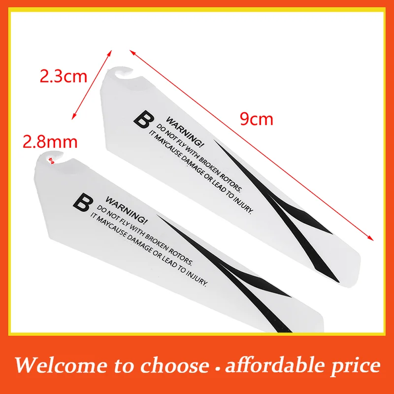 [New]4pcs cute 7.2/9CM spare blades Fans Props for r/c mini helicopter rotor rc CH002 CH023 Drone Toys Spare Parts