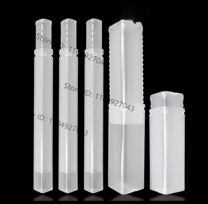12 / 16 / 20 / 24mm Plastic Square Telescopic Packing Tube Square Telescopic Pack Tube For CNC End Mill Tool Packing