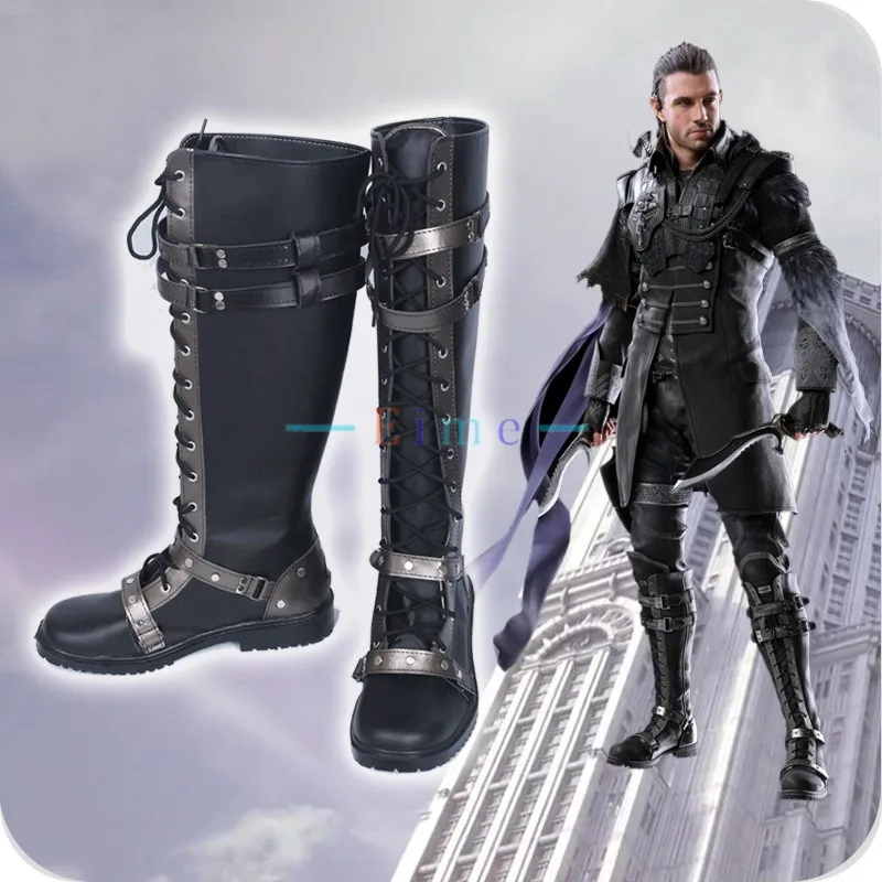 

FF15 Nyx Ulric Cosplay Shoes Halloween Carnival Boots Movie Kingsglaive Accessories PU Leather Shoes Cosplay Props Custom Made