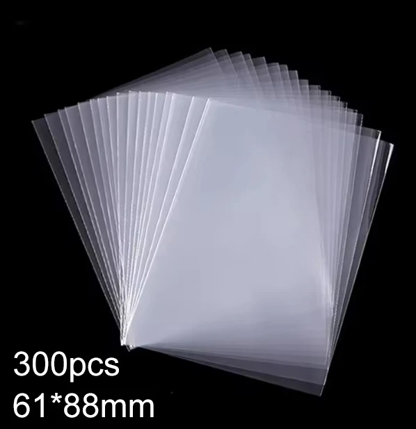 100 stks 65*90mm/61*88mm Kaarthoezen Kaartbeschermers Perfecte Grootte voor Voetbalkaart, Sportkaart, MTG Kaart Collectie Kaartopslag